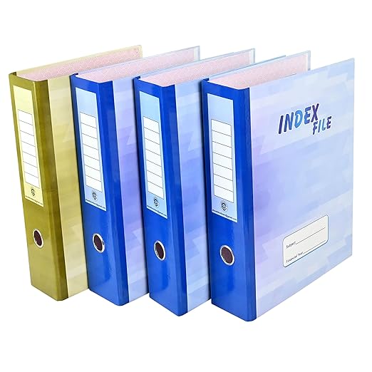Cardboard Laminated Index File Folder for Office Best for A4, Legal, Letter Size, Holds Upto 200 Documents, Certificates, Assignment, Office, School and College
